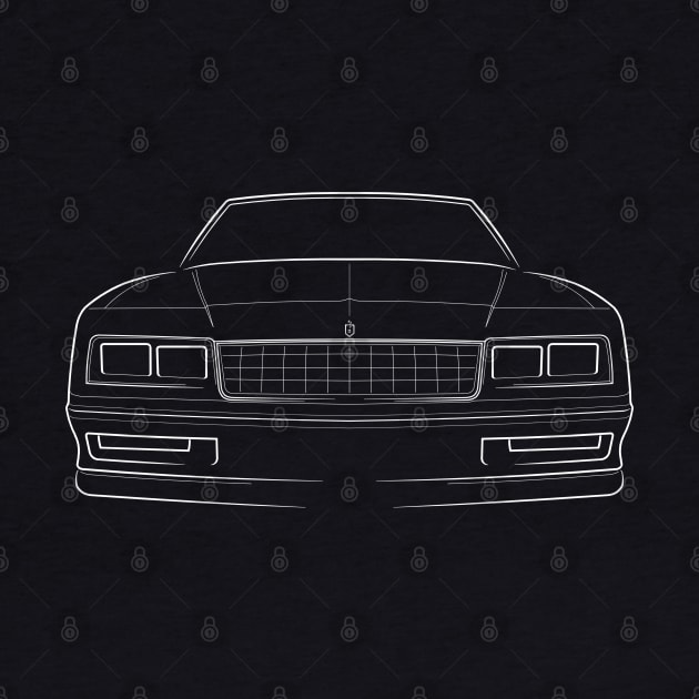 1984 Chevy Monte Carlo SS - front stencil, white by mal_photography